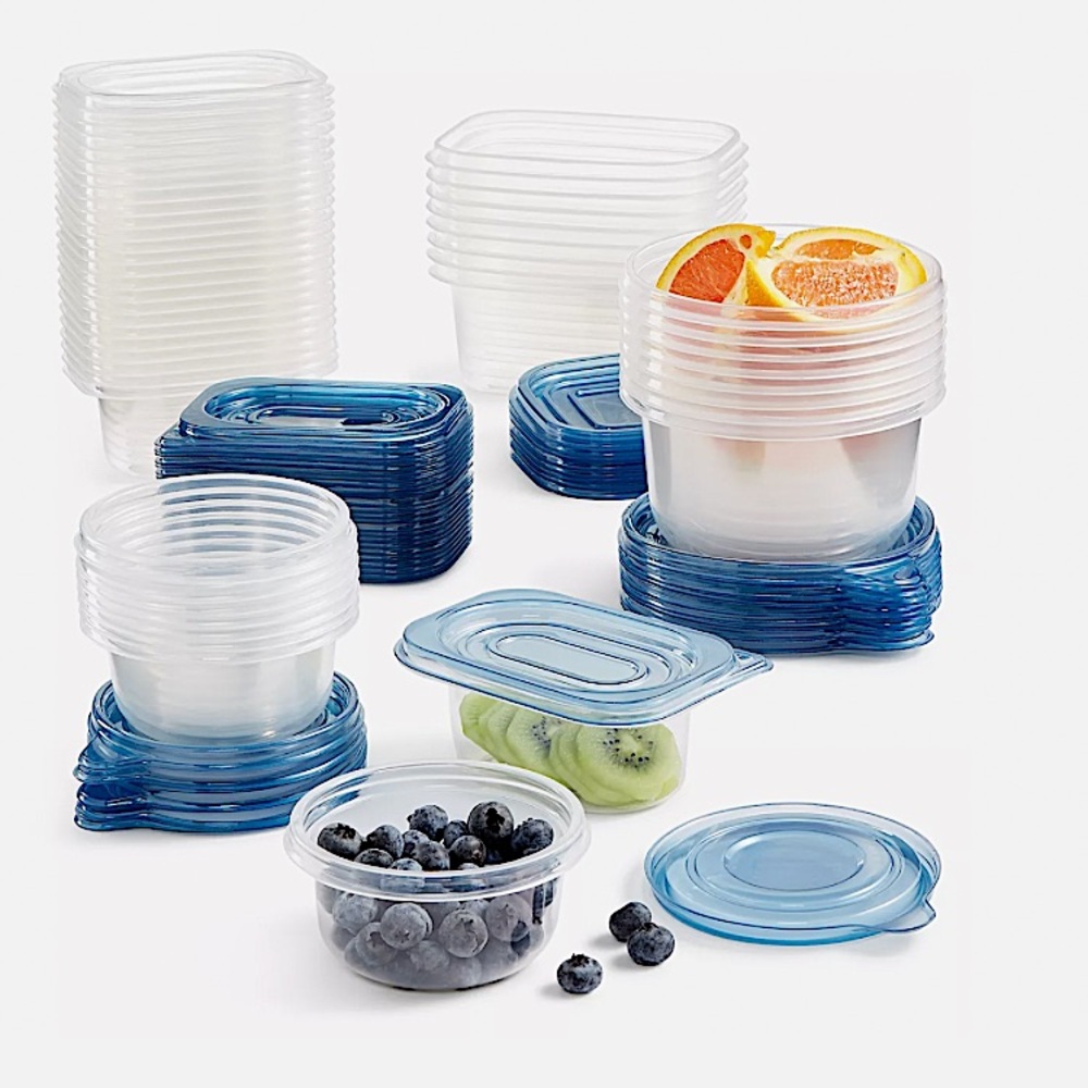 AR+COOK 100 piece clear plastic storage set
